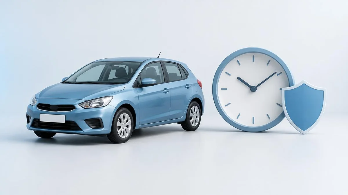 Voiture et horloge : assurance auto temporaire à Argenteuil